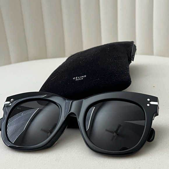 Celine Accessories - Celine CL 41083-F-S 807 Black Sunglasses Worn Once Authentic